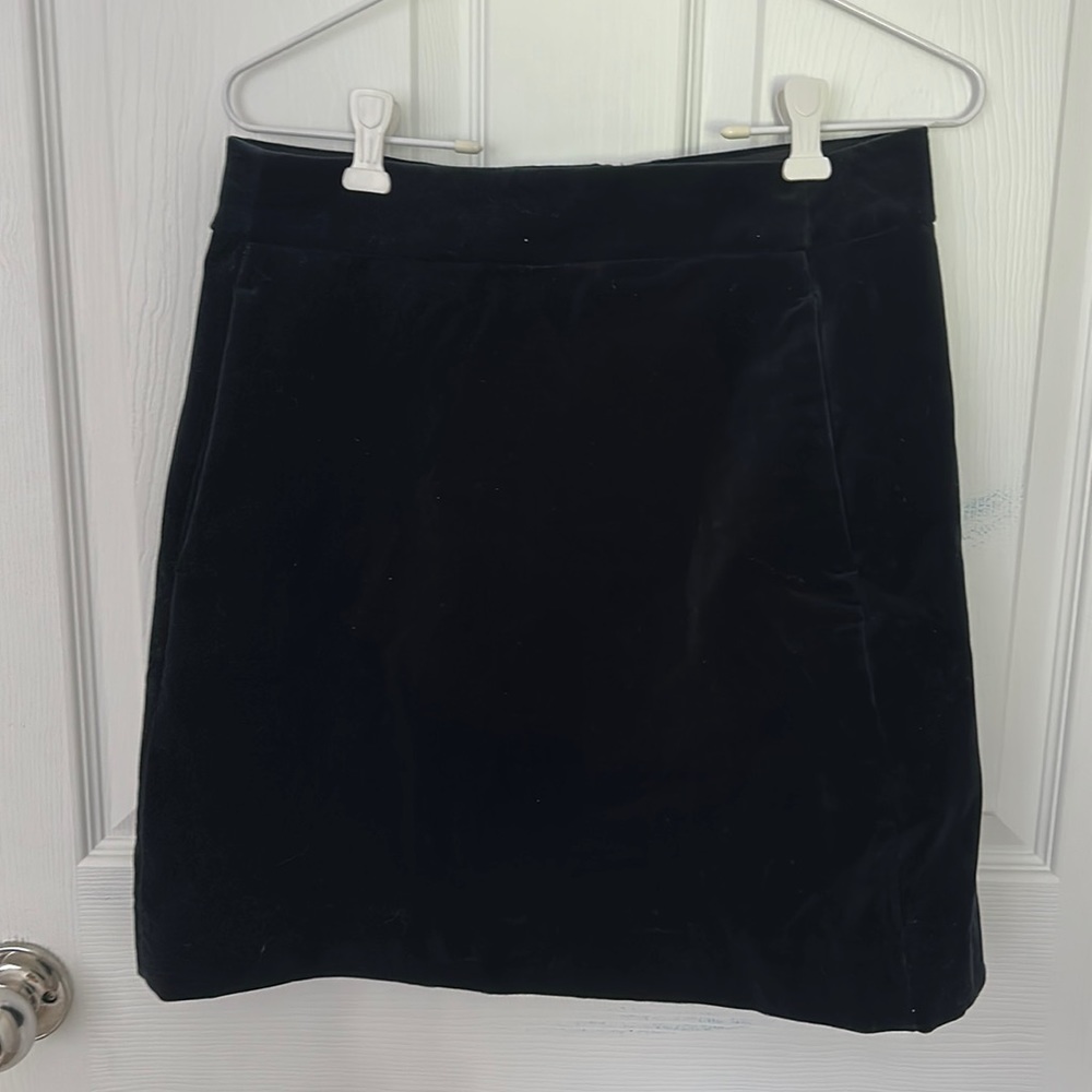 JCrew velvet skirt